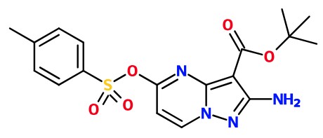 (image for) MC085273 2-Amino-5-[[(4-methylphenyl)sulfonyl]oxy]pyrazolo[1,5-a]pyrimidine-3-carboxylic acid 1,1-dimethylethyl ester